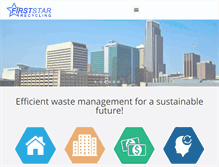 Tablet Screenshot of firststarrecycling.com